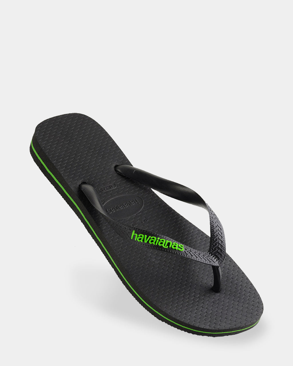Mens Rubber Logo Thongs