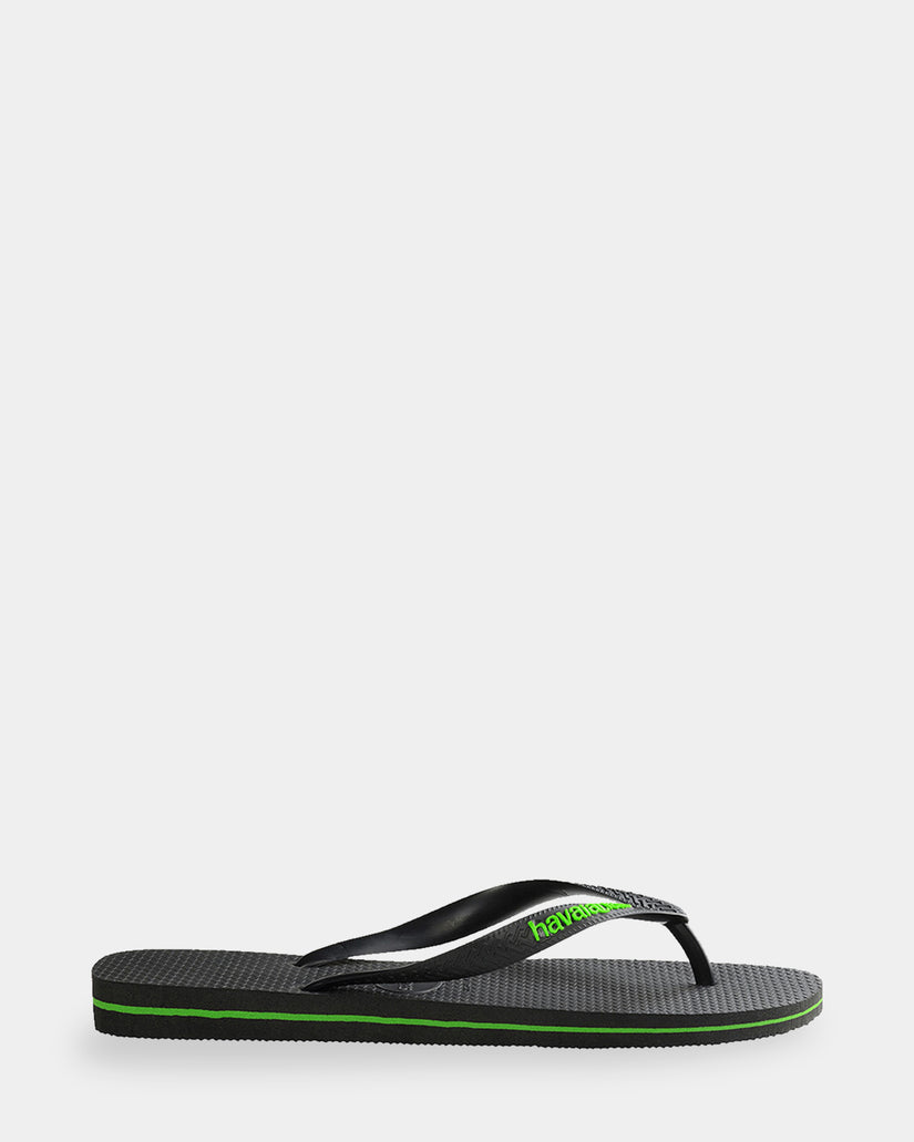 Mens Rubber Logo Thongs