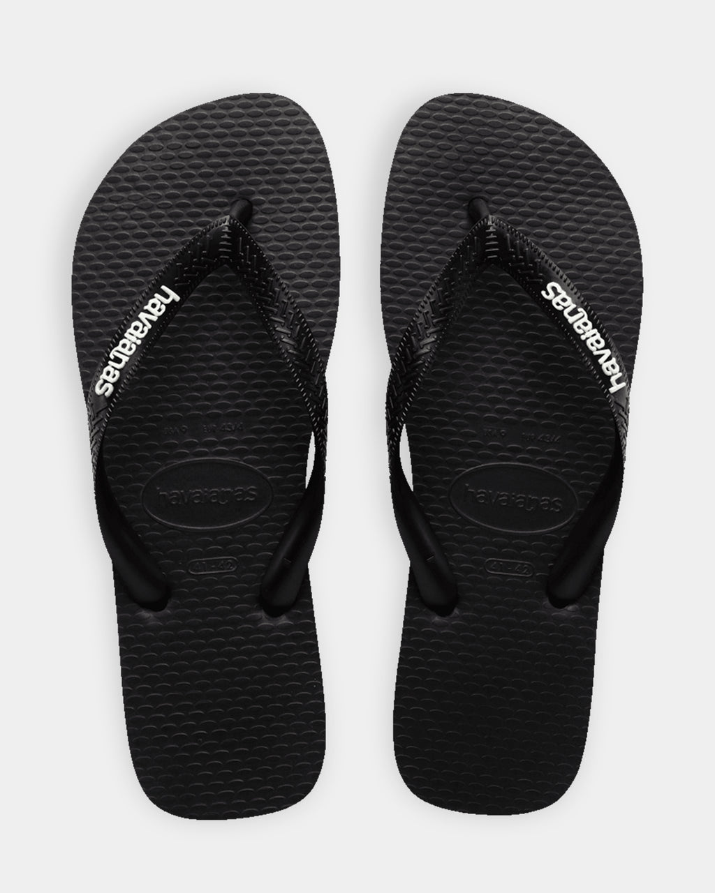 Mens Rubber Logo Thongs