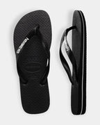 Mens Rubber Logo Thongs