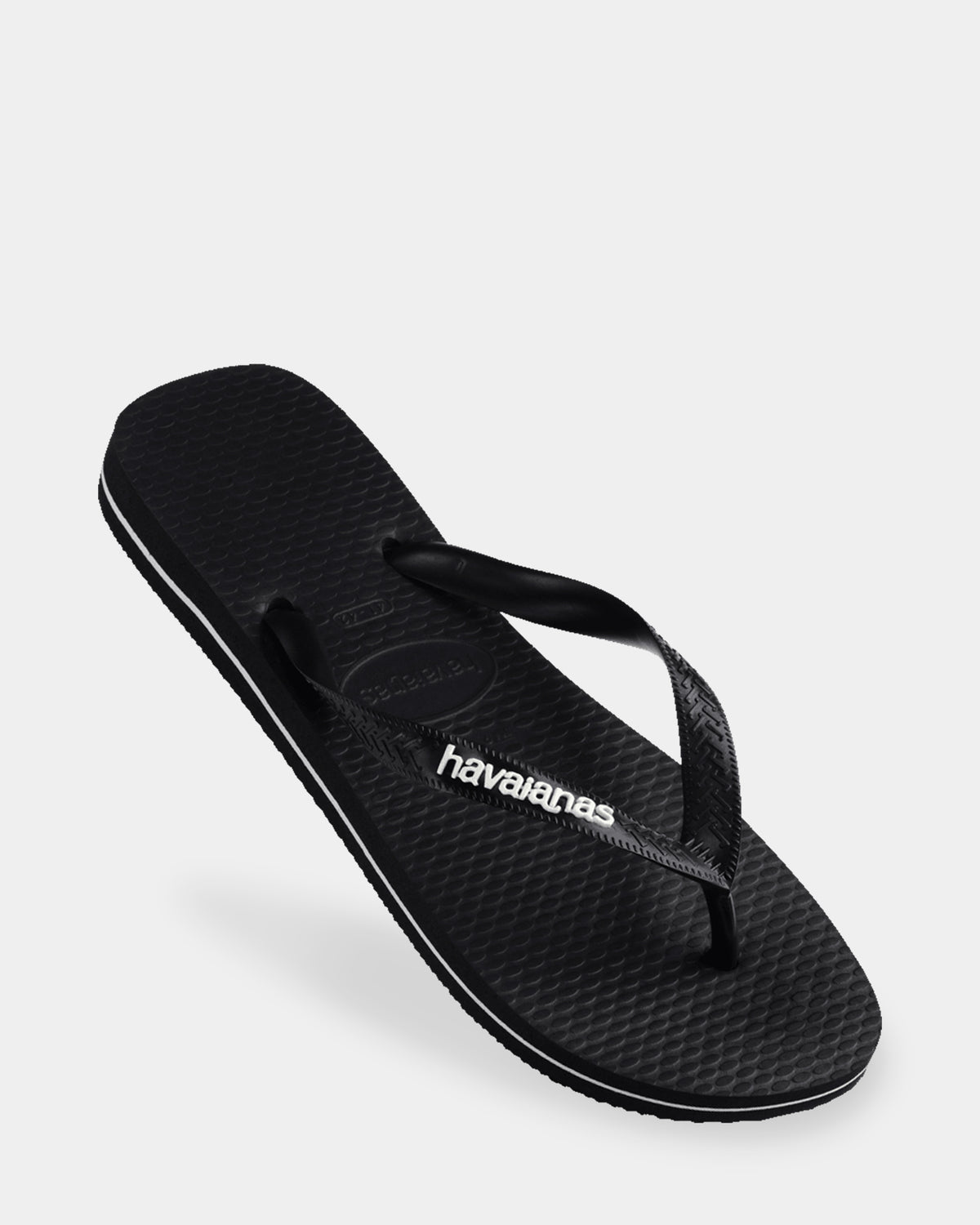 Mens Rubber Logo Thongs
