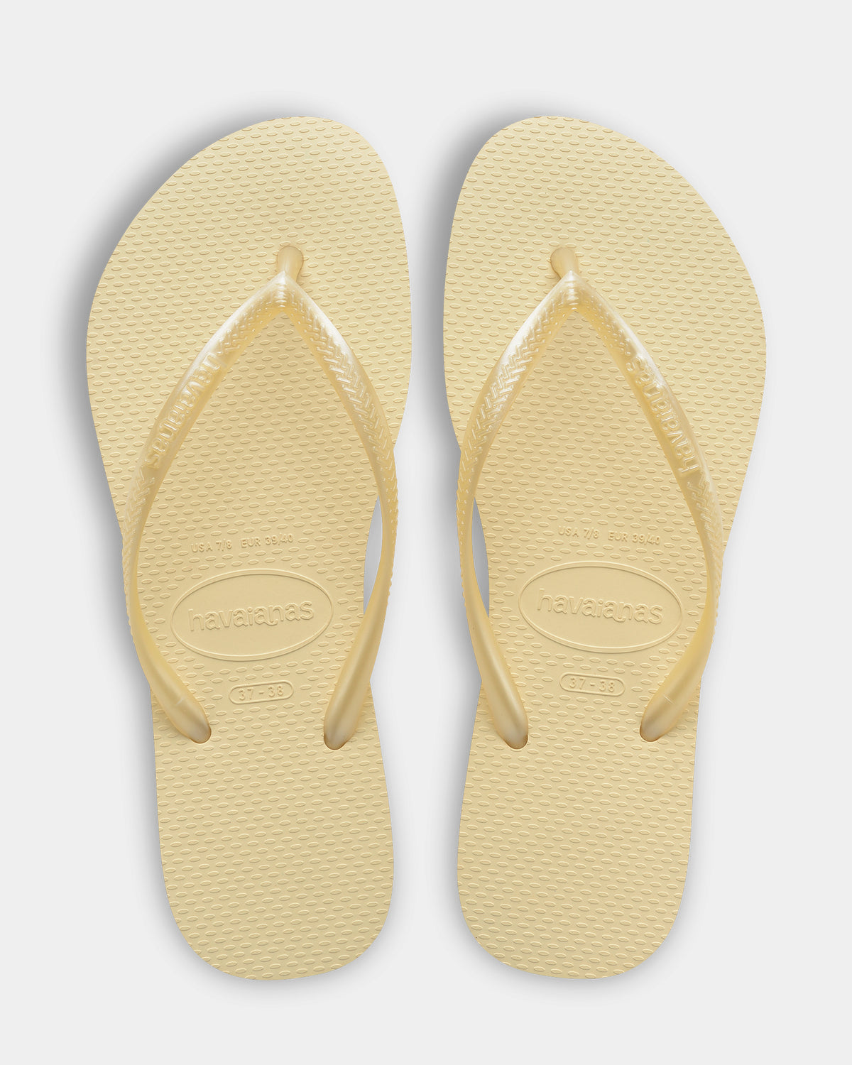 Womens Slim Basic Buttercream Thongs