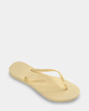 Womens Slim Basic Buttercream Thongs