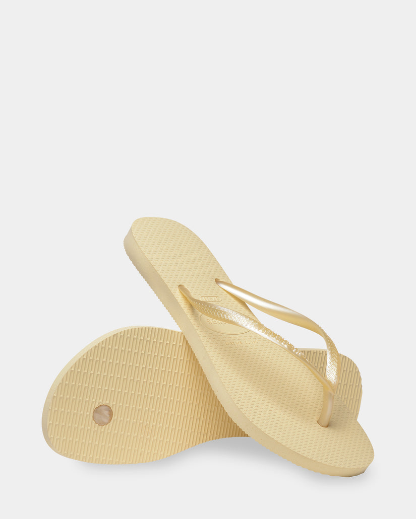 Womens Slim Basic Buttercream Thongs