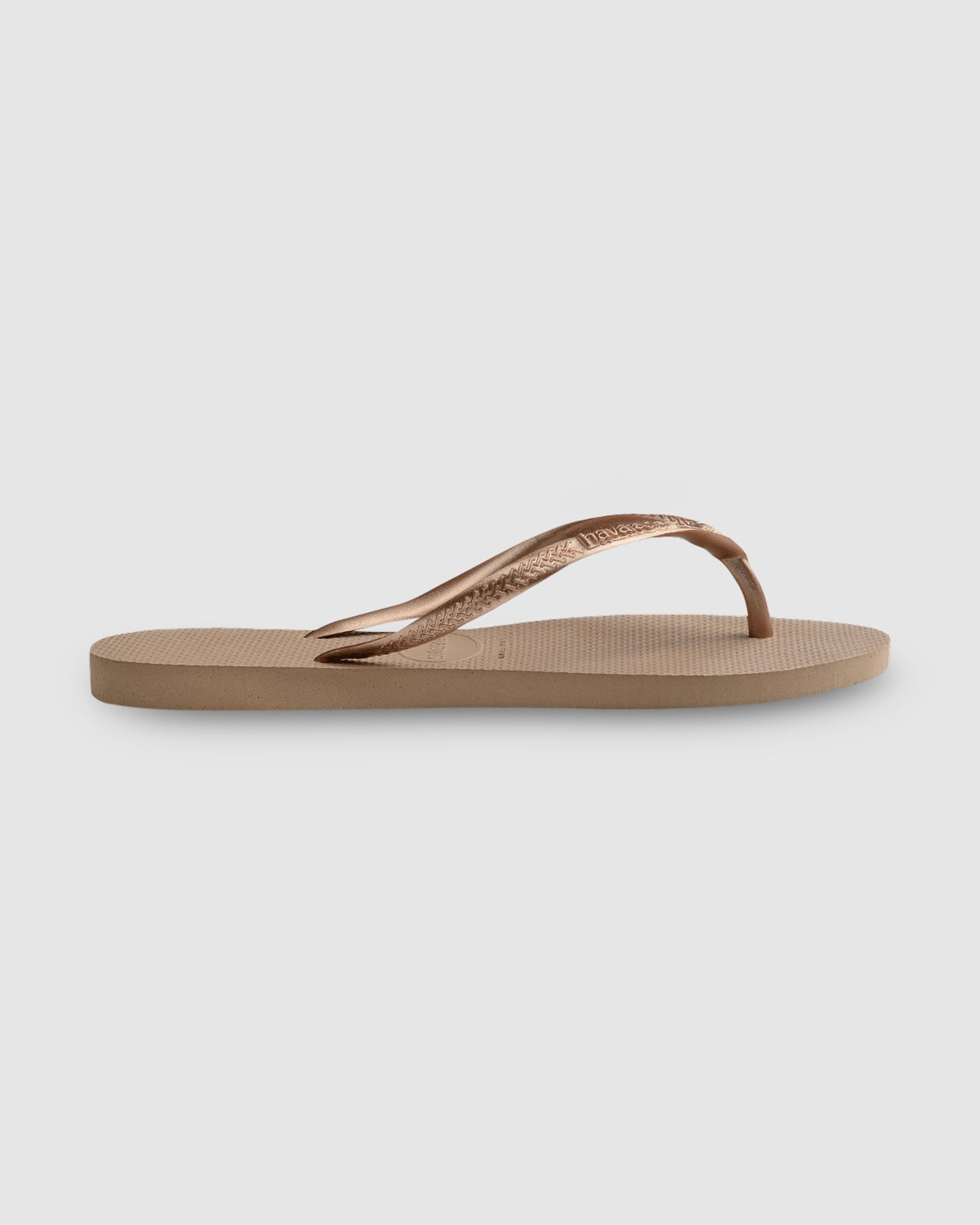 rose gold thongs