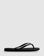 Womens Slim Metal Logo Glitter II Thongs