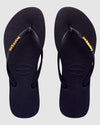 WOMENS SLIM METAL LOGO THONGS