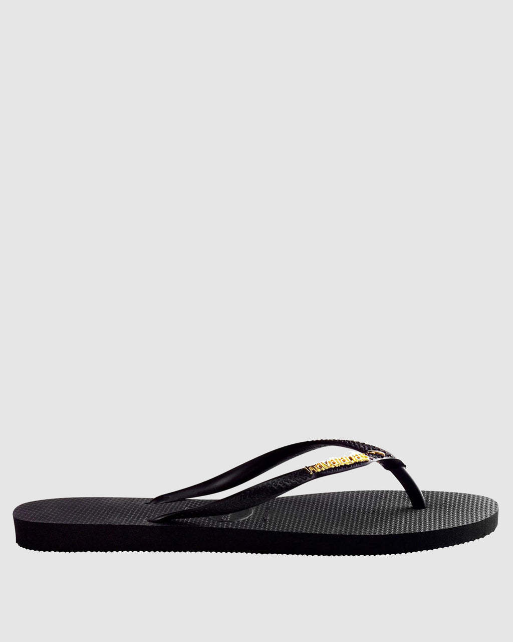 Womens Slim Metal Logo Thongs