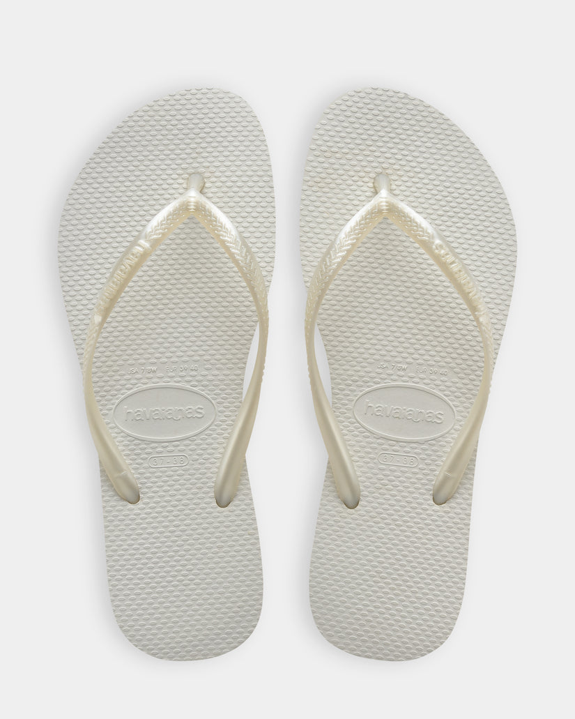 Womens Slim Metalic Thongs