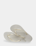 Womens Slim Metalic Thongs