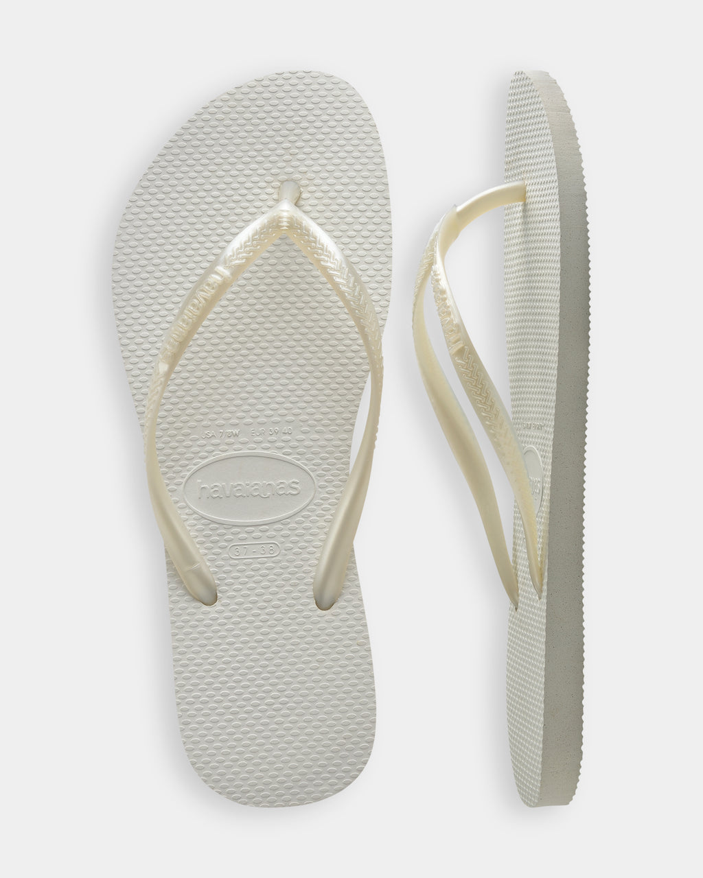 Womens Slim Metalic Thongs