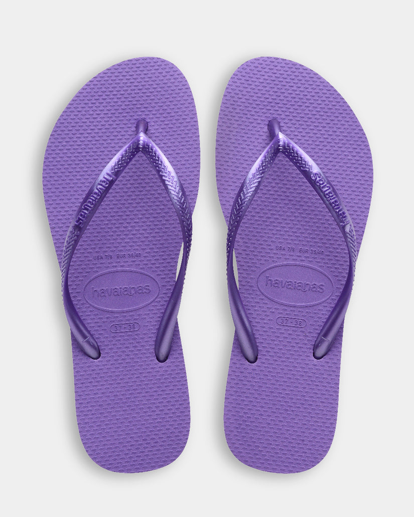 Womens Metallic Thongs