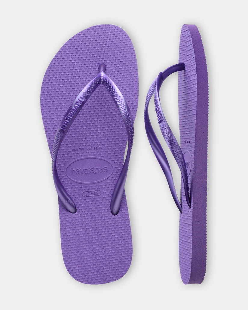 Womens Metallic Thongs