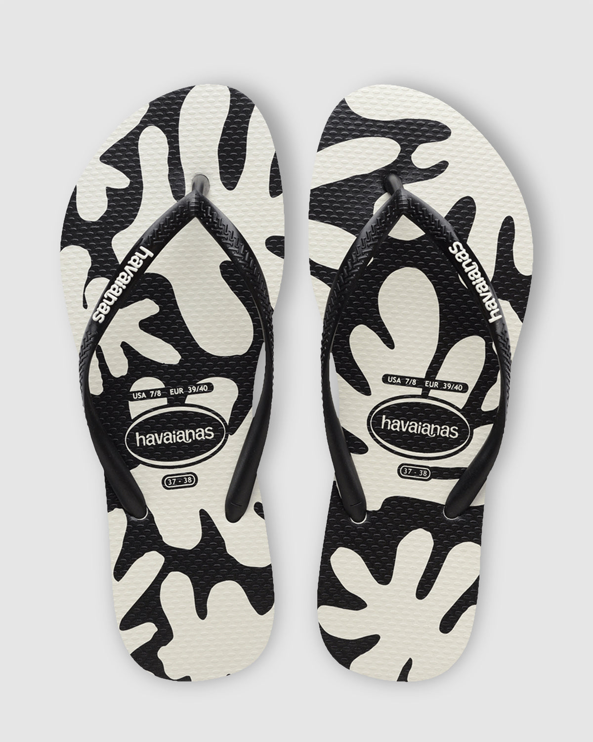 Womens Slim Coral Black Thongs