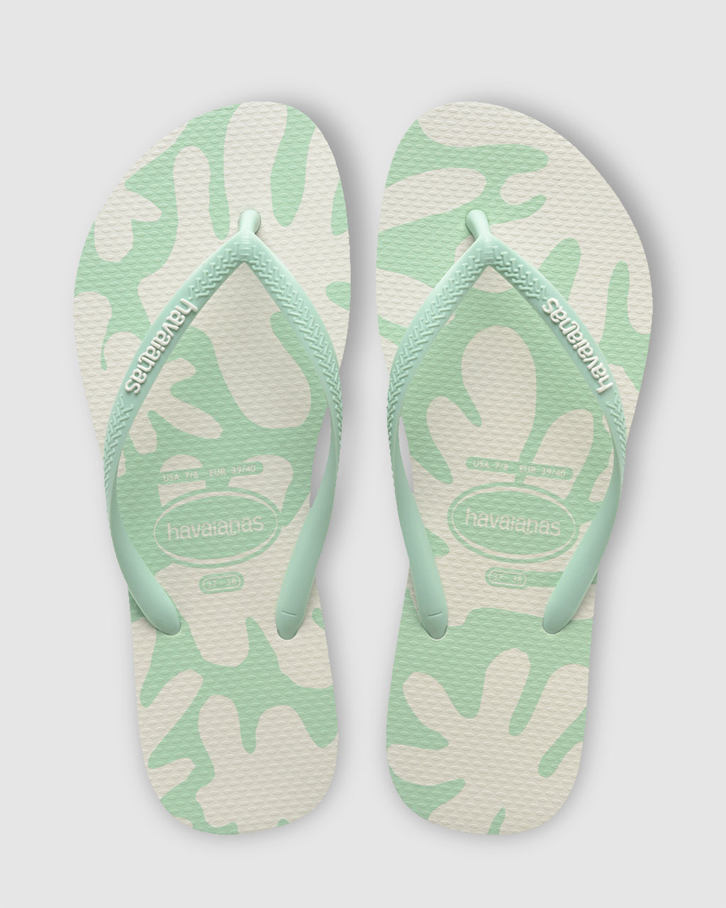Womens Slim Coral Green Thongs