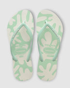 Womens Slim Coral Green Thongs
