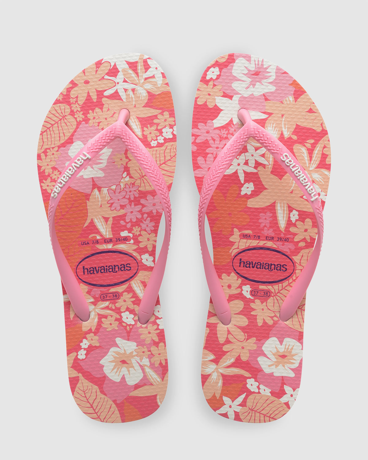 Womens Slim Dotsy Bloom Thongs