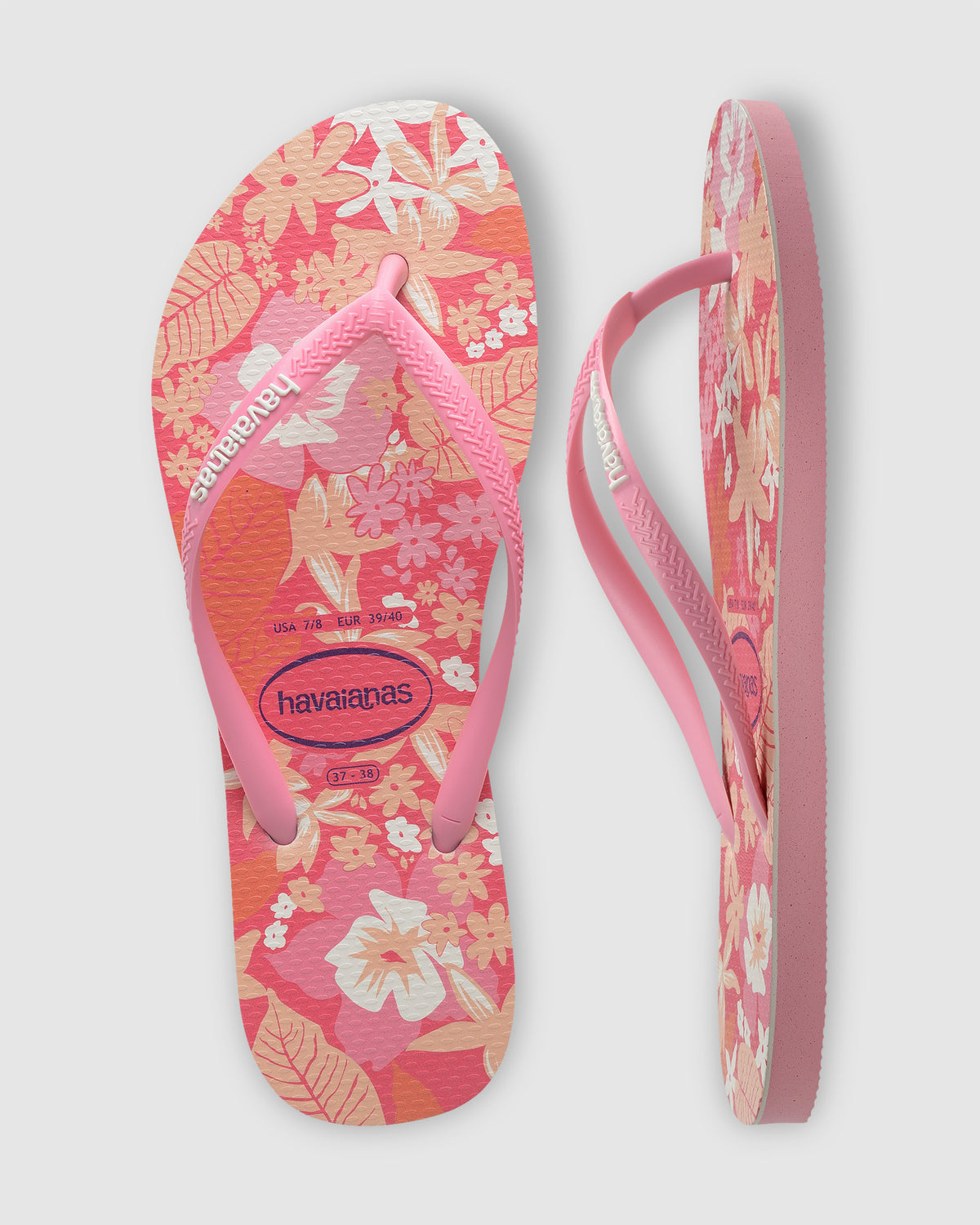 Womens Slim Dotsy Bloom Thongs