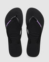 SLIM RUBBER LOGO THONGS