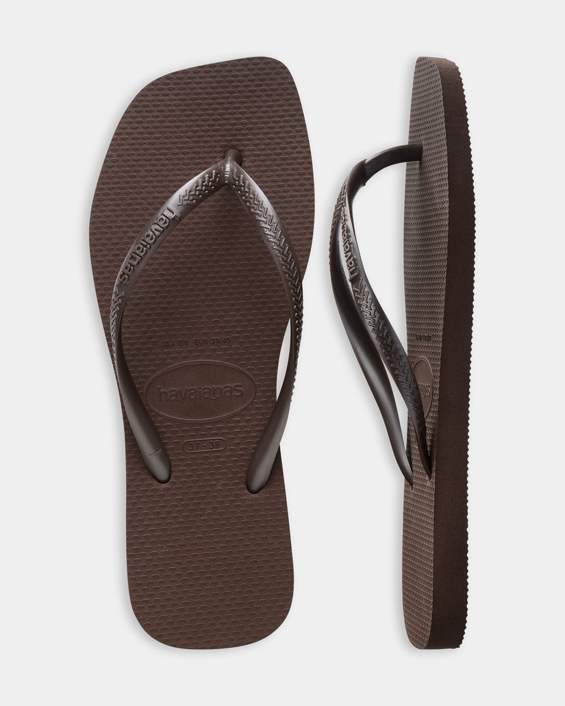 Womens Slim Square Thongs