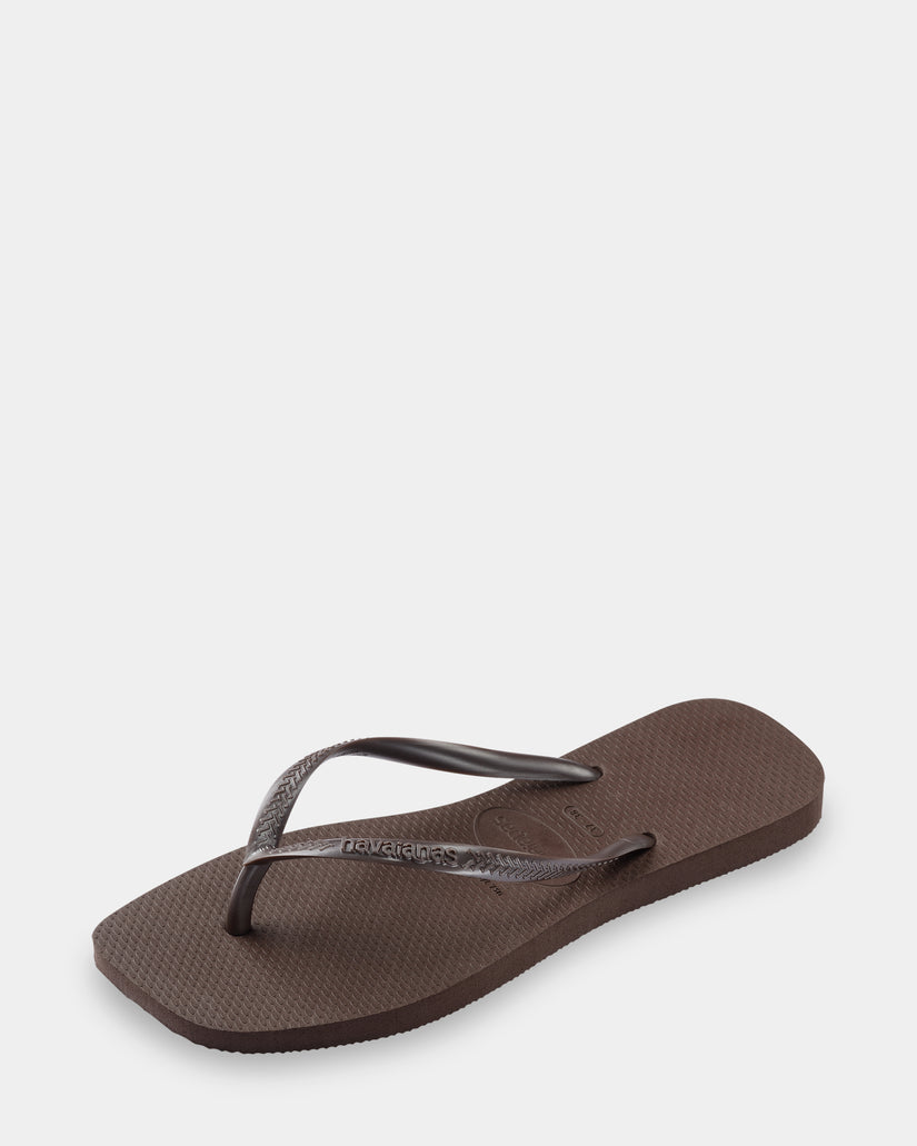 Womens Slim Square Thongs