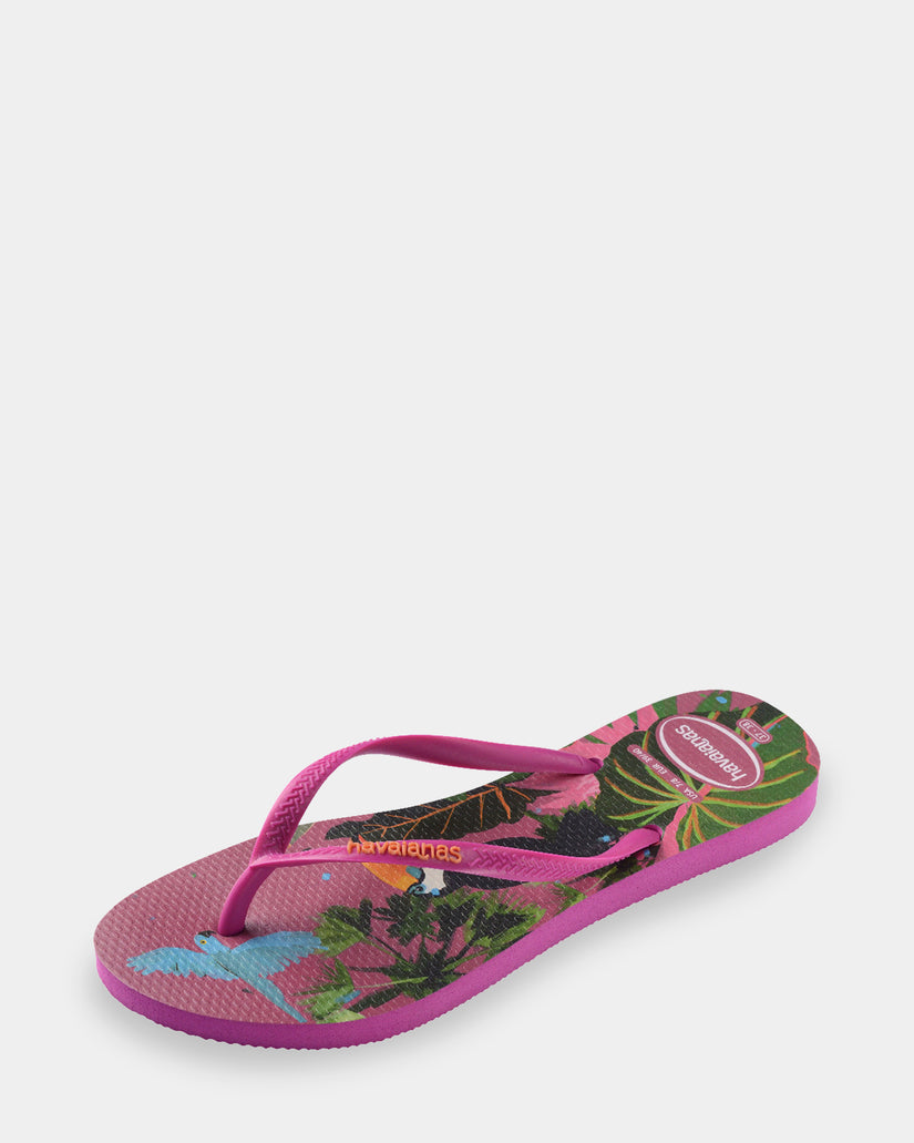 Womens Slim Summer Bliss Rose Thongs