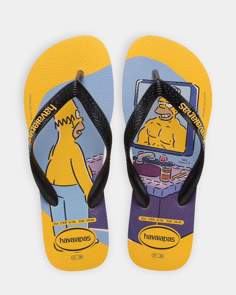 Mens Top Simpsons Pop Thongs