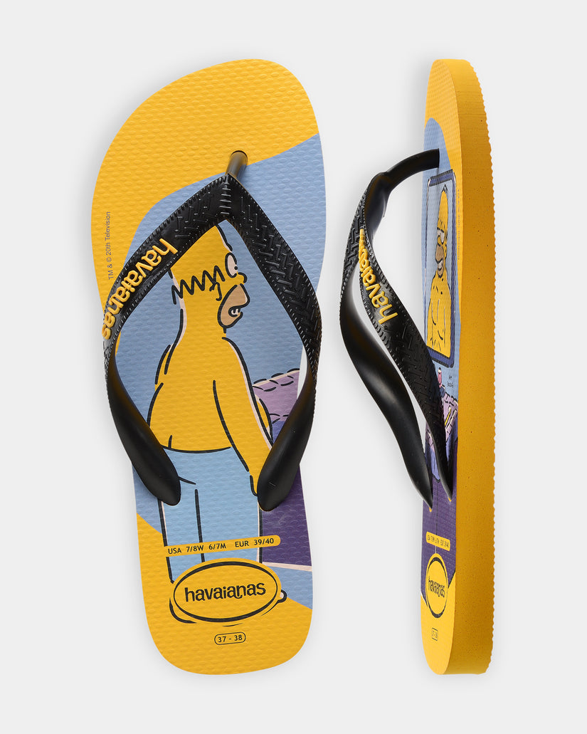 Mens Top Simpsons Pop Thongs