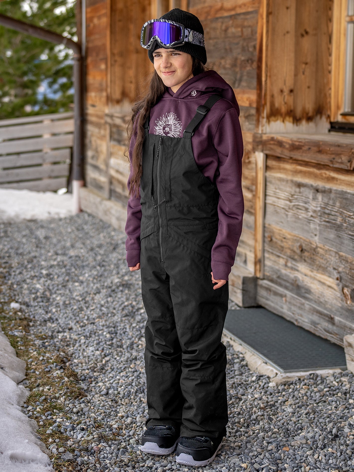 Kids Barkley Insulated Bib Overalls - Black (2023) Kids Barkley Insulated Bib Overalls - Black (2023)