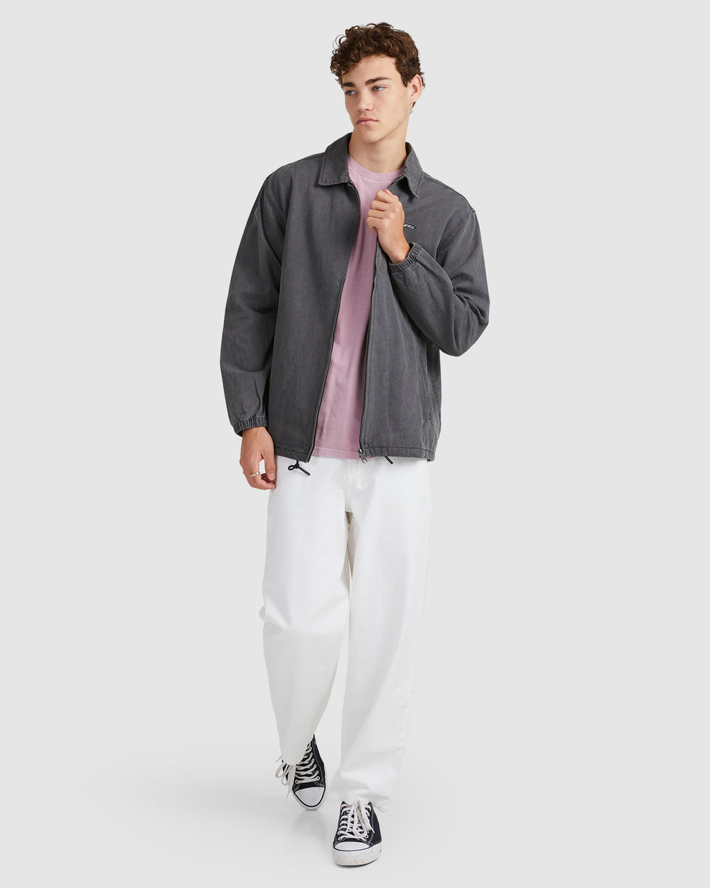 Mens Dungaree Coach Jacket