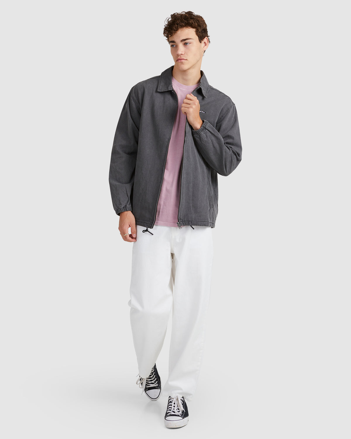 Mens Dungaree Coach Jacket