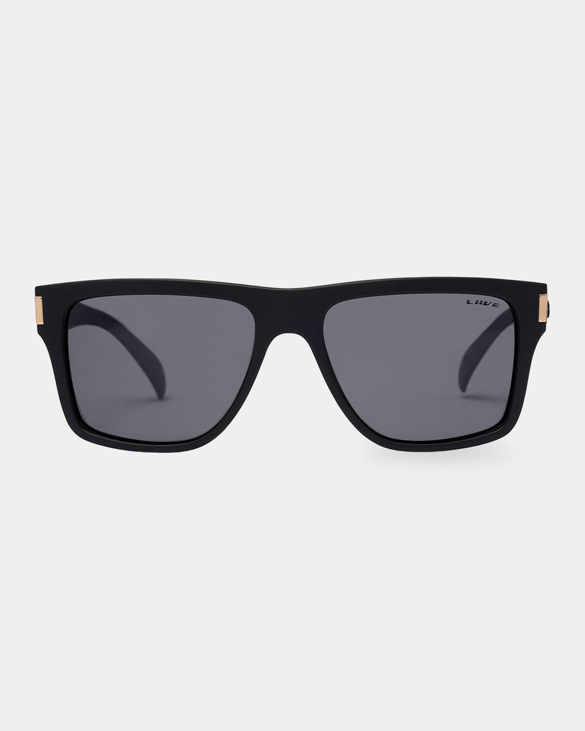 Mens Casino Matt Black Polarised Sunglasses