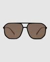 Nia Matt Black Sunglasses