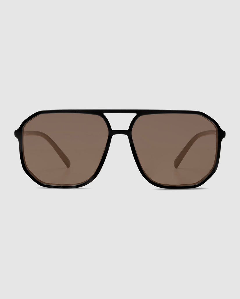 Nia Matt Black Sunglasses