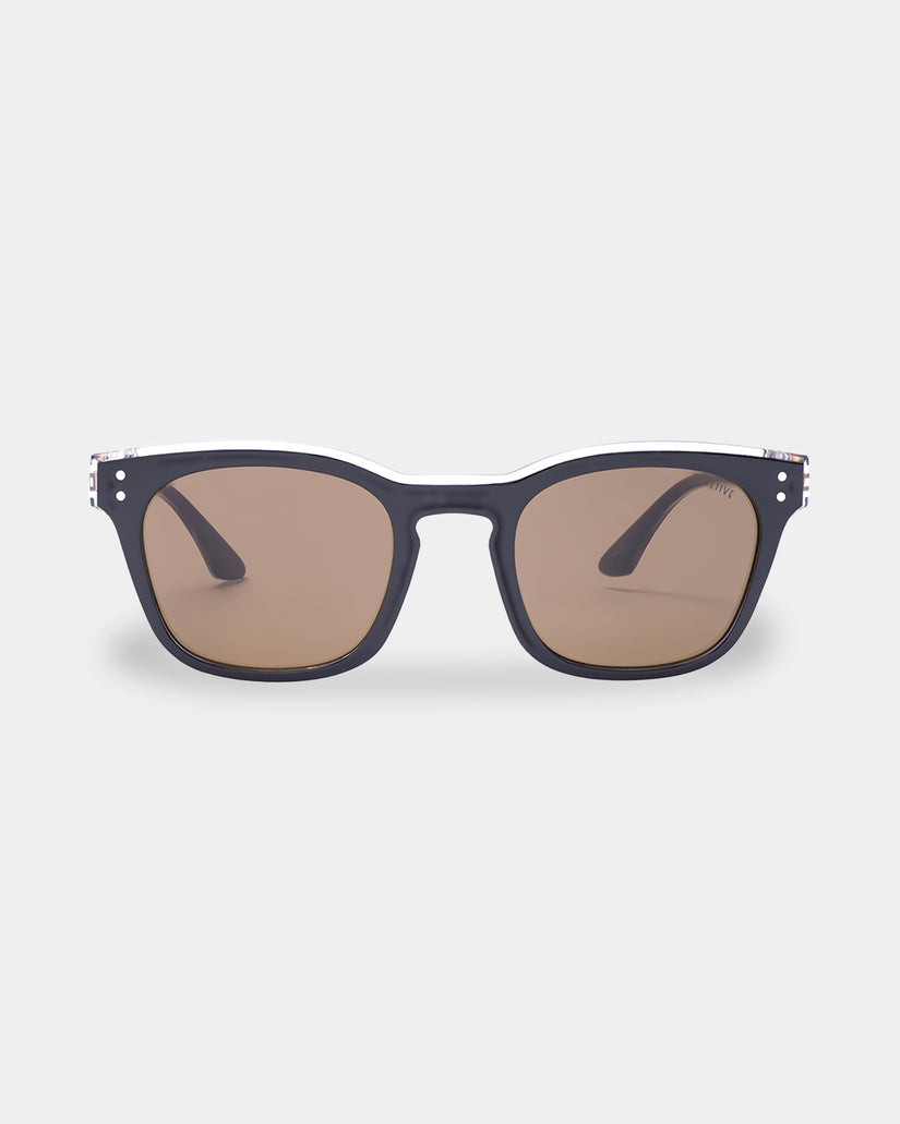 Mens Morgan Black Square Sunglasses