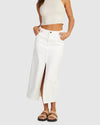WOMENS HYBRID MIDI SKIRT