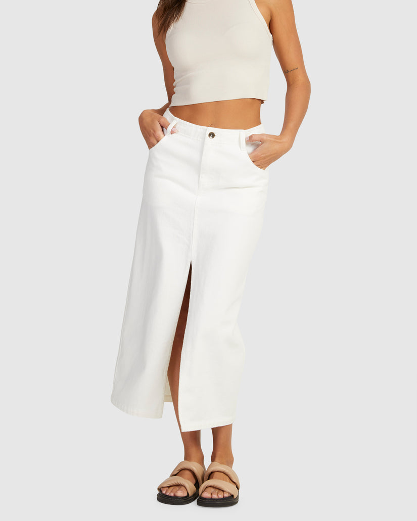 WOMENS HYBRID MIDI SKIRT