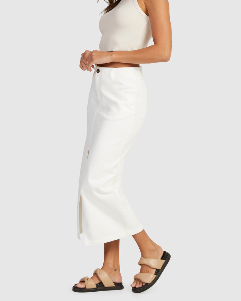WOMENS HYBRID MIDI SKIRT