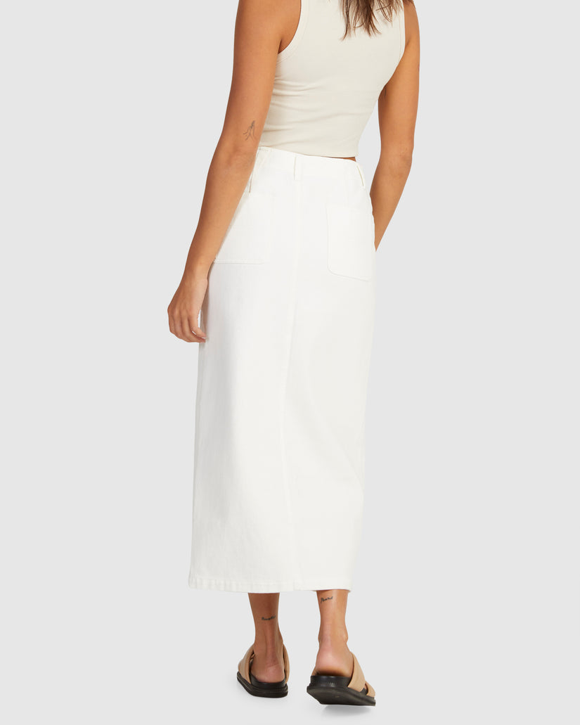 WOMENS HYBRID MIDI SKIRT