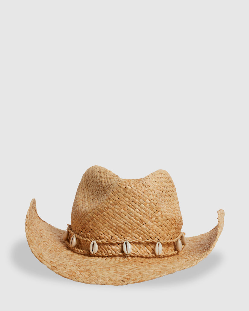 WOMENS STRAW COWBOY HAT