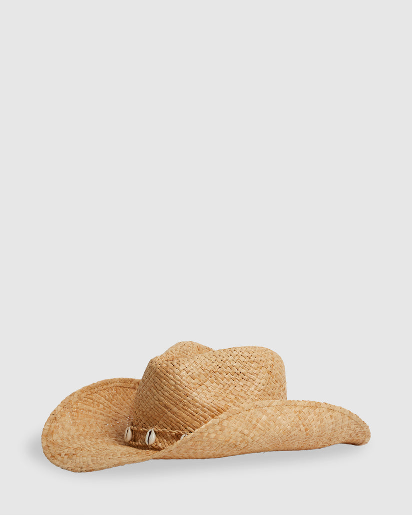 WOMENS STRAW COWBOY HAT