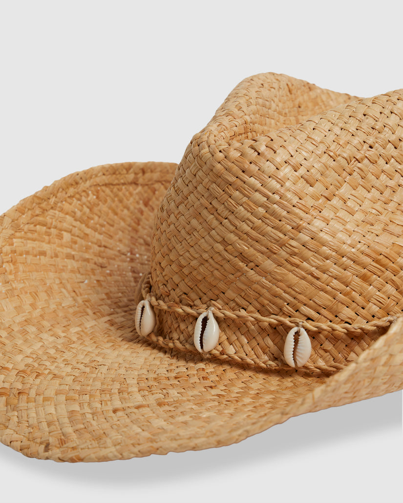 WOMENS STRAW COWBOY HAT