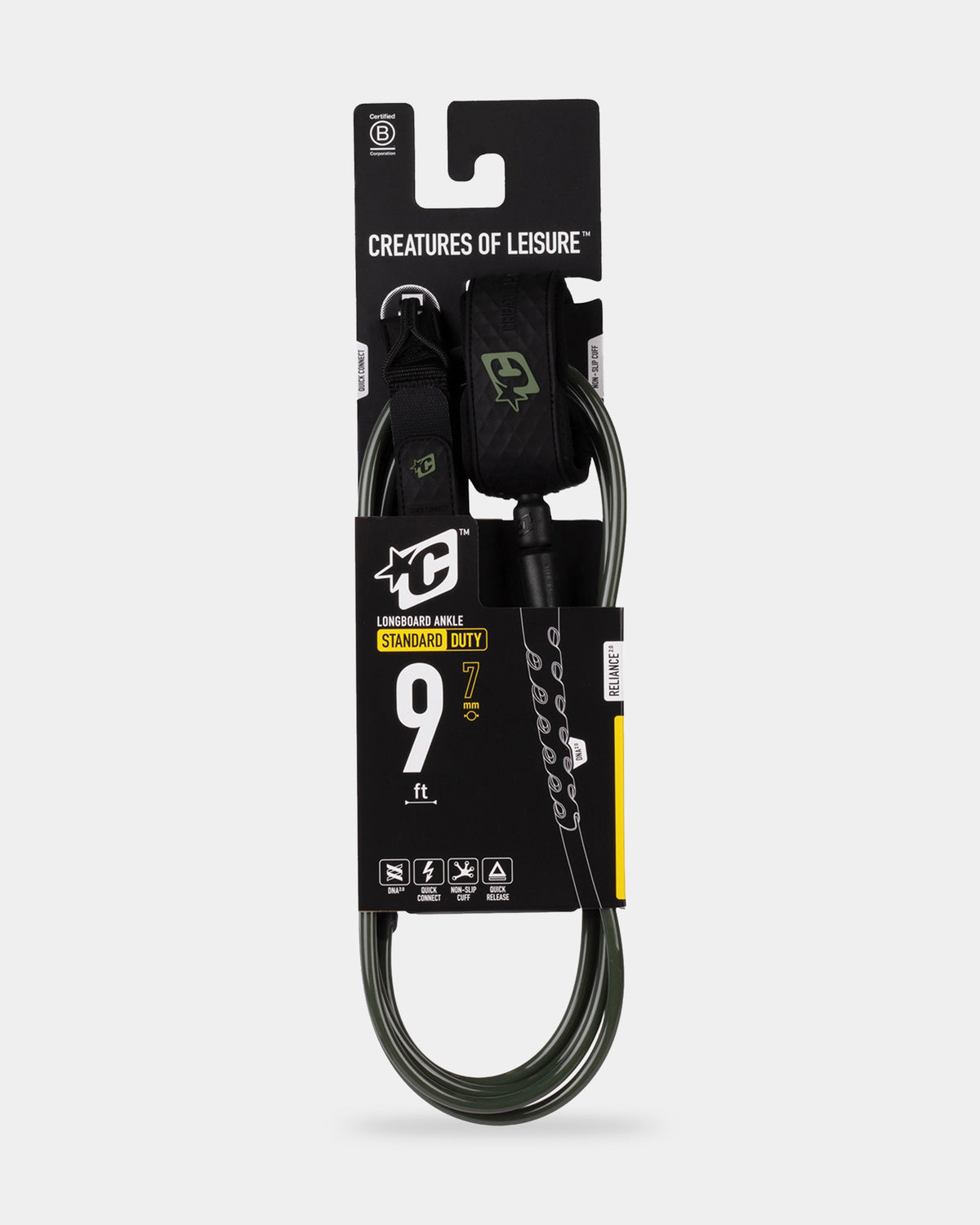 Reliance Longboard Standard Duty 9Ft Ankle Leash