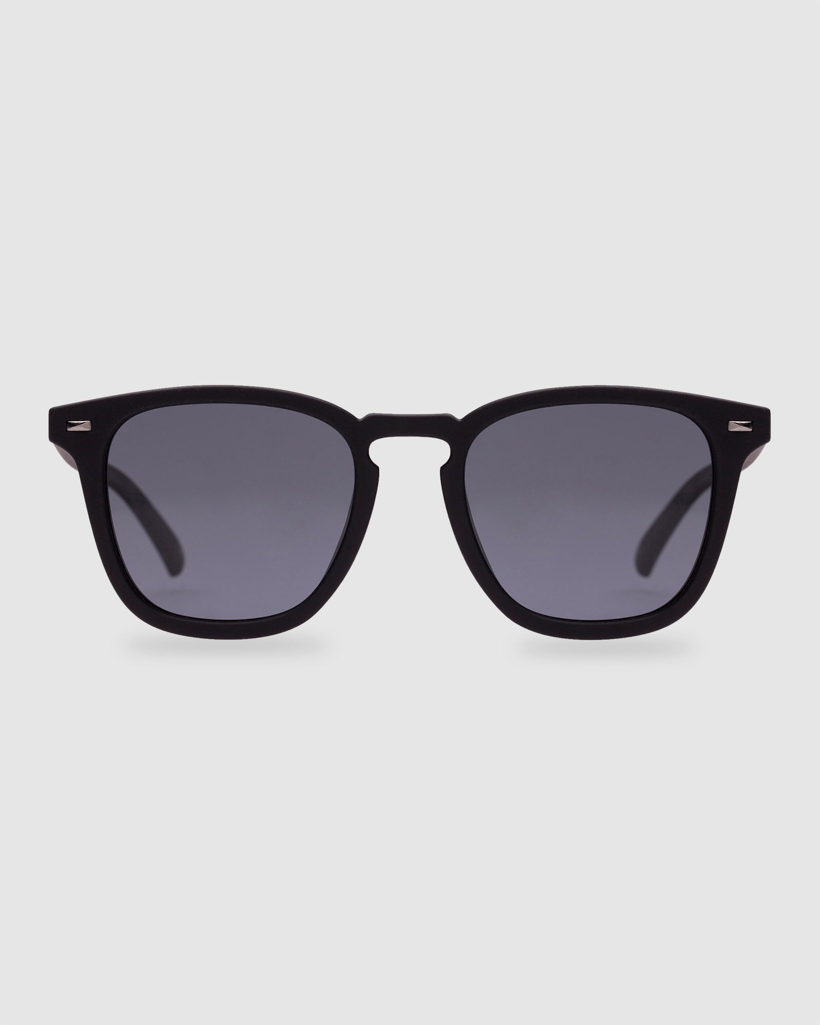 No Biggie Black Rubber Polarised Sunglasses