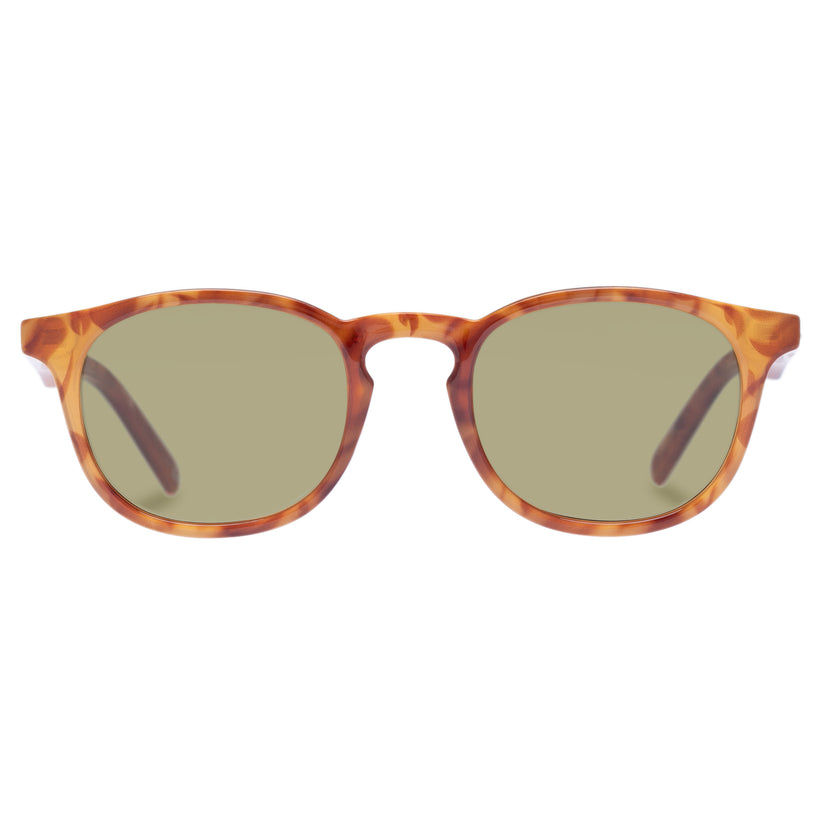 Mens Club Royale Vintage Tort Olive Round Sunglasses