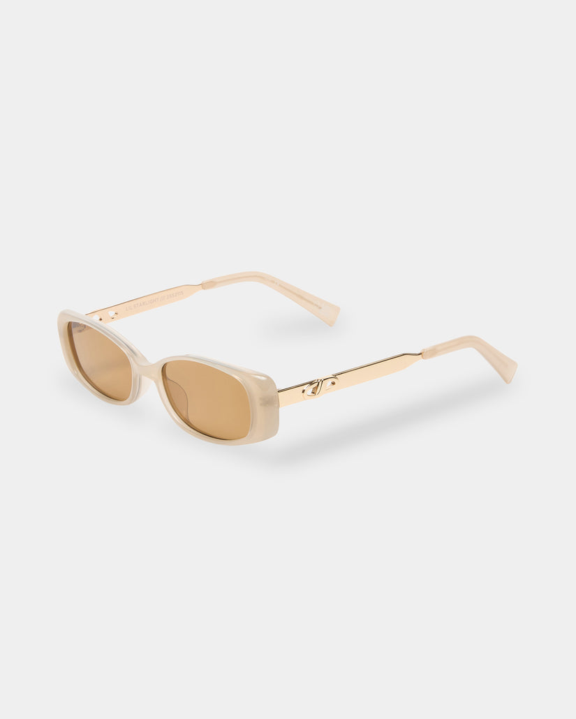 Womens Lil Starlight Oatmeal Round Sunglasses