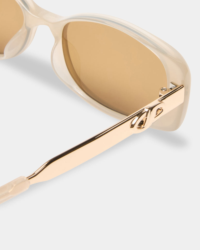 Womens Lil Starlight Oatmeal Round Sunglasses