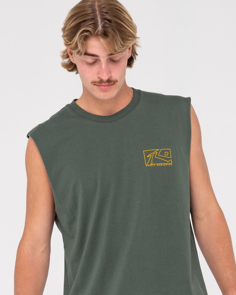 MENS BOXED OUT TANK TOP