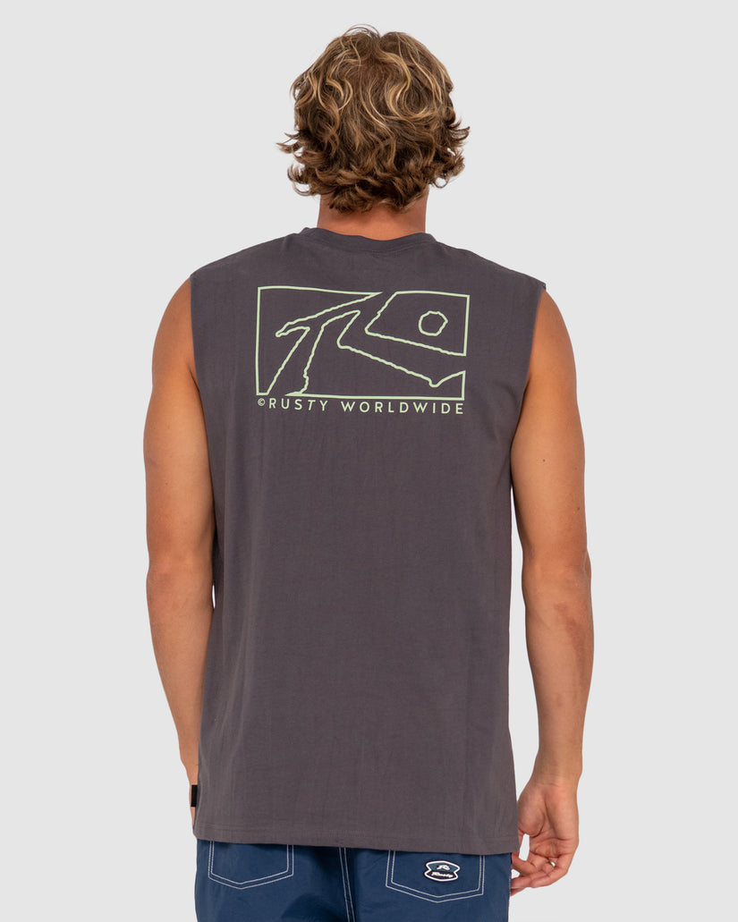 MENS BOXED OUT TANK TOP