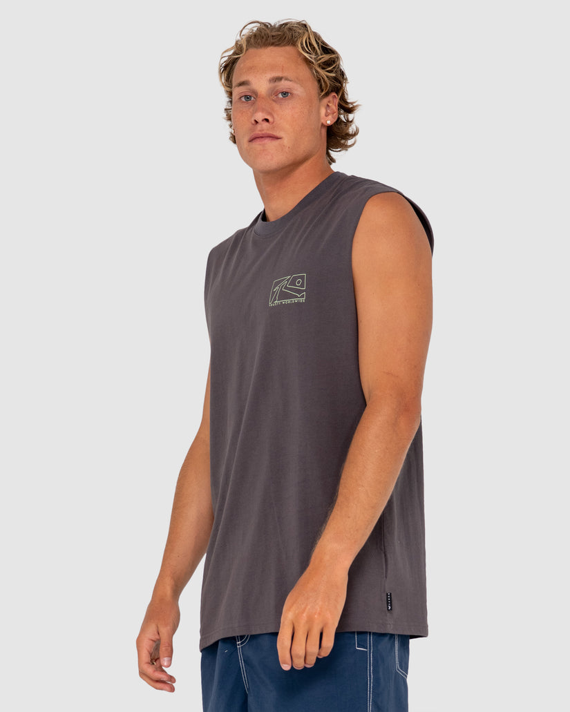 MENS BOXED OUT TANK TOP